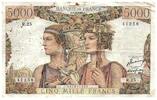 France 1949 5000 Francs Sea and Countryside - 03-11-1949 - Serial R.25 - F.48.02 FF