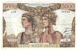 France 1951 5000 Francs Sea and Countryside - 05-04-1951 - Serial L.53 - F.48.04 VF