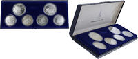 Russian Federation roubles 1977 Set 6 Silver Coins XXII Moscow Olympic Games 1980 without certificate AU