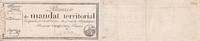 France  25 Francs - Territorial mandate without serial - 28 Ventose An IV (18.03.1796) - VF