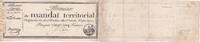 France  25 Francs - Territorial mandate without serial - 28 Ventose An IV (18.03.1796) - VF