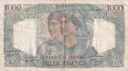 France 1000 francs 1000 Francs Minerva and Hercules - 07-04-1949 - Serial W.556 - F.41.26 -
