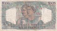 France 1949 1000 Francs Minerva and Hercules - 30-06-1949 - Serial E.569 - F.41.27 VF