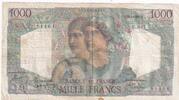 France 1950 1000 Francs Minerva and Hercules - 20-04-1950 - Serial U.647 - F.41.32 VF