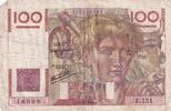 France 100 francs 100 Francs - Young farmer - 31-10-1946 - Serial E.121 - F.28.10 -