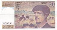 France  20 Francs - Debussy - 1980 - Serial S.005 XF