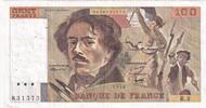 France 100 francs 100 Francs Delacroix - 1978 - Serial R.3 - Fay.69.1b -