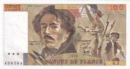 France 100 francs 100 Francs Delacroix - 1978 - Serial R.5 - Large watermark - Fay.69.1d -