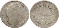 France 1843 1 Franc Louis-Philippe I - 1831 W Lille - Silver FF