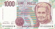 Italy 1000 lire 1000 Lire - M. Montessori - Students - 1990 - Serial CF -