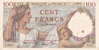 France 100 francs 100 Francs Sully - 04-04-1940 - Serial L.9201 -