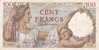 France 100 francs 100 Francs Sully - 26-09-1940 - Serial E.15001 -