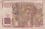 France 1954 100 Francs - Young farmer - 07-01-1954 - Serial R.580 FF