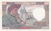 France 1942 50 Francs Jacques Coeur - 08-01-1942 - Serial U.163 XF