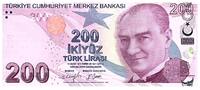 200 lira 2023 Türkei 200 Lira - Pdt Ataturk - Yunus Emre - 2009 (2023) - Prefix F I / ST