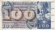 Switzerland 100 francs 100 Francs Child St Martin - 28-03-1963 - Serial 34X -