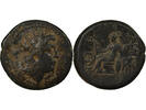 Greece (Cilicia) 1 ae 100-30 Av JC Ae - Cilicia, Soli - Pseudo-Autonomous Issue - Countermarked FF+