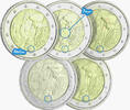 Germany 2022 LOT 5 X 2 Euros Commemorative. UNC 2022 - 35 years of the ERASMUS Programme (5 Workshops) UNC ( non circulé)