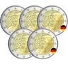 2022 BLISTER BE 5 X 2 Euros Commémo. Germany 2022 - 35 years of the ERASMUS Programme (5 Workshops) BE ( belle épreuve)