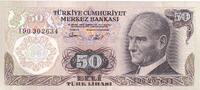 Turkey 50 turk lirasi 50 Turk Lirasi - Pdt Ataturk - ND (1976) - Serial I - P.188 -