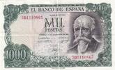 Spain 1000 pesetas 1000 Pesetas 1971 - José Echegaray - Madrid - Serial 5D -