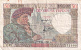 France 1941 50 Francs Jacques Coeur - 24-04-1941 Serial T.77 - VF