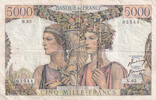 France 1951 5000 Francs Sea and Countryside - 05-04-1951 - Serial N.65 - F.48.04 FF