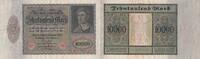 Germany  10000 Mark - Portrait of man by Durer - 1922 - Serial D letter J VF