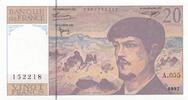 France  20 Francs Debussy - 1997 - Serial A.055 AU