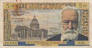 France 5 francs 5 NF Victor Hugo - 06-04-1961 - Serial J.52 -