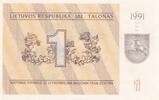 Lithuania 1 talonas 1 Talonas - Sand lizards -1991 -