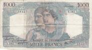 France 1946 1000 Francs Minerva and Hercules - 17-01-1946 - Serial Y.183 VF
