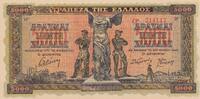 Greece 5000 drachms 5000 Drachmes - Nike of Samothrace - 1942 UNC