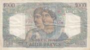France 1950 1000 Francs Minerva and Hercules - 02-03-1950 - Serial L.633 VF