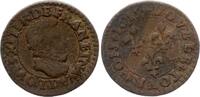 France 1 double tournois Double tournois - Louis XIII child bust - 1615 D Lyon FF