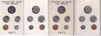 Belgium sene Set of 5 coins - 1971 - flemish version - UNC -
