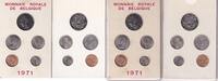 Belgium sene Set of 5 coins - 1971 - french version - UNC -