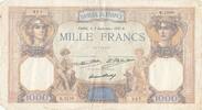 France 1000 francs 1000 Francs Ceres and Mercury - 03-09-1931 - Serial H.1510 -