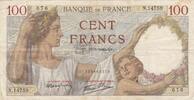 France 100 francs 100 Francs Sully - 22-08-1940 - Serial F.14759 -