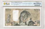 France 1987 500 Francs - Pascal - 05-11-1987 - Serial Q.268 - PCGS 66 PPQ UNC
