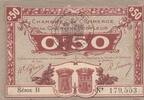 France  0.5 Franc - Honfleur and Caen Chamber of Commerce - 1920- Serial B XF