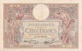 France 1938 100 Francs Women and childs - 09-06-1938 - Serial T.59663 VF