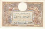 France 1929 100 Francs LOM - large cartridges - 23-07-1929 - Serial J.25781 VF+