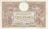 France 1930 100 Francs LOM - large cartridges - 31-07-1930 - Serial L.25989 VF