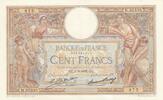 France 1932 100 Francs - Luc Olivier Merson - large cartridges - 09-06-1932 - Serial H.35535 XF