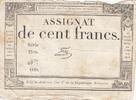 France 100 francs 100 Francs 18 Nivose Year III - 7.1.1795 - Sign. Fere - Serial 3316 -