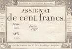 France  100 Francs - 18 Nivose An III - (07.01.1795) - Sign. Perrin - Serial 1692 VF