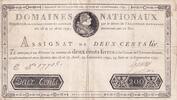 France 1791 200 Livres Louis XVI - 19-06 et 12-09-1791- Serial E VF