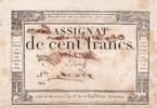 100 francs 1795 Frankreich 100 Francs 18 Nivose An III - 7.1.1795 - Vérificateur III / SS