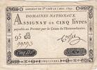 France 5 livres 5 Pounds - 01-11-1791 - Sign. Corsel - Serial 95B -